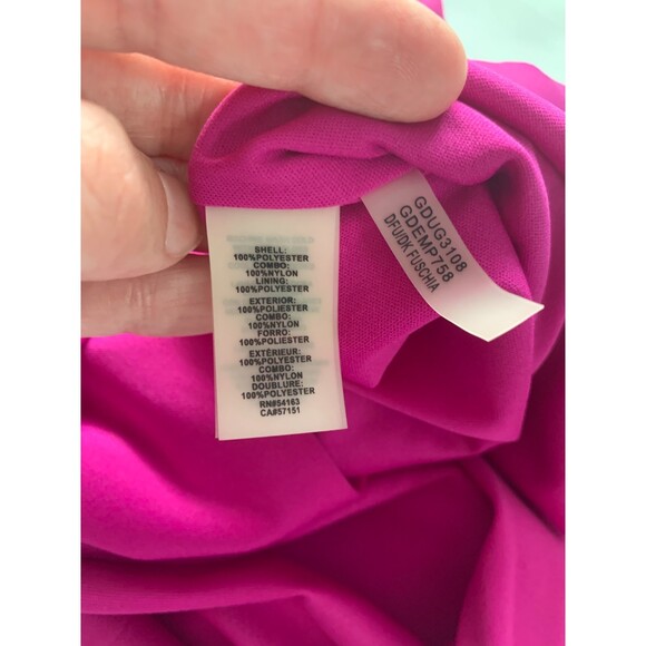 VTG Y2K GUESS Lace Dress Women's 4 Purple Fusia Party Bright Sleeveless NWT - Picture 8 of 10